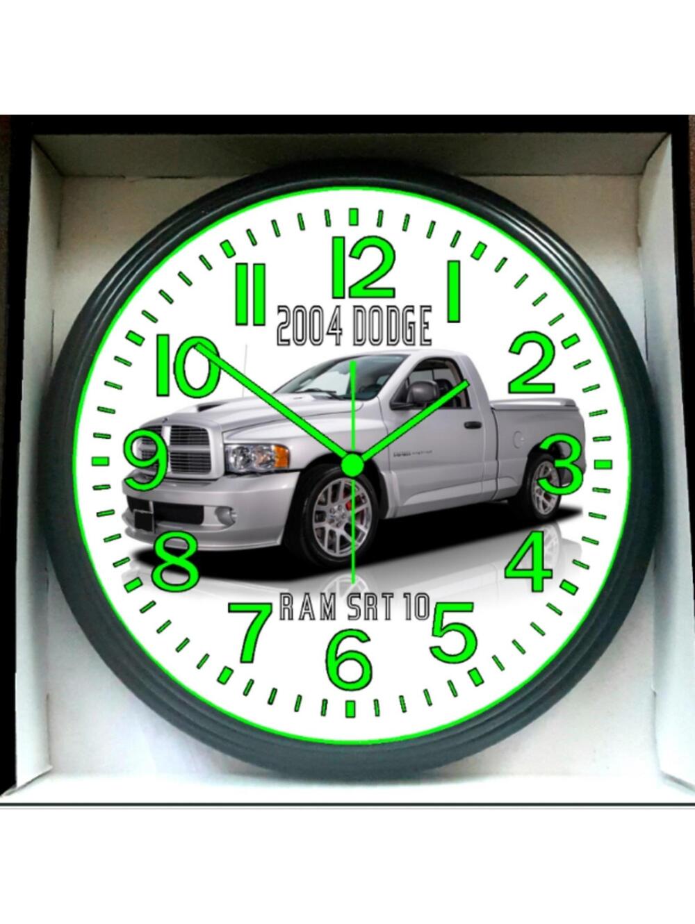 2004 Dodge Ram SRT 10 Glow In The Dark Wall Clock New!